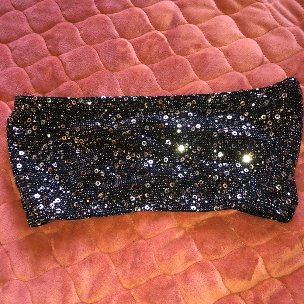 Sparkly tube top